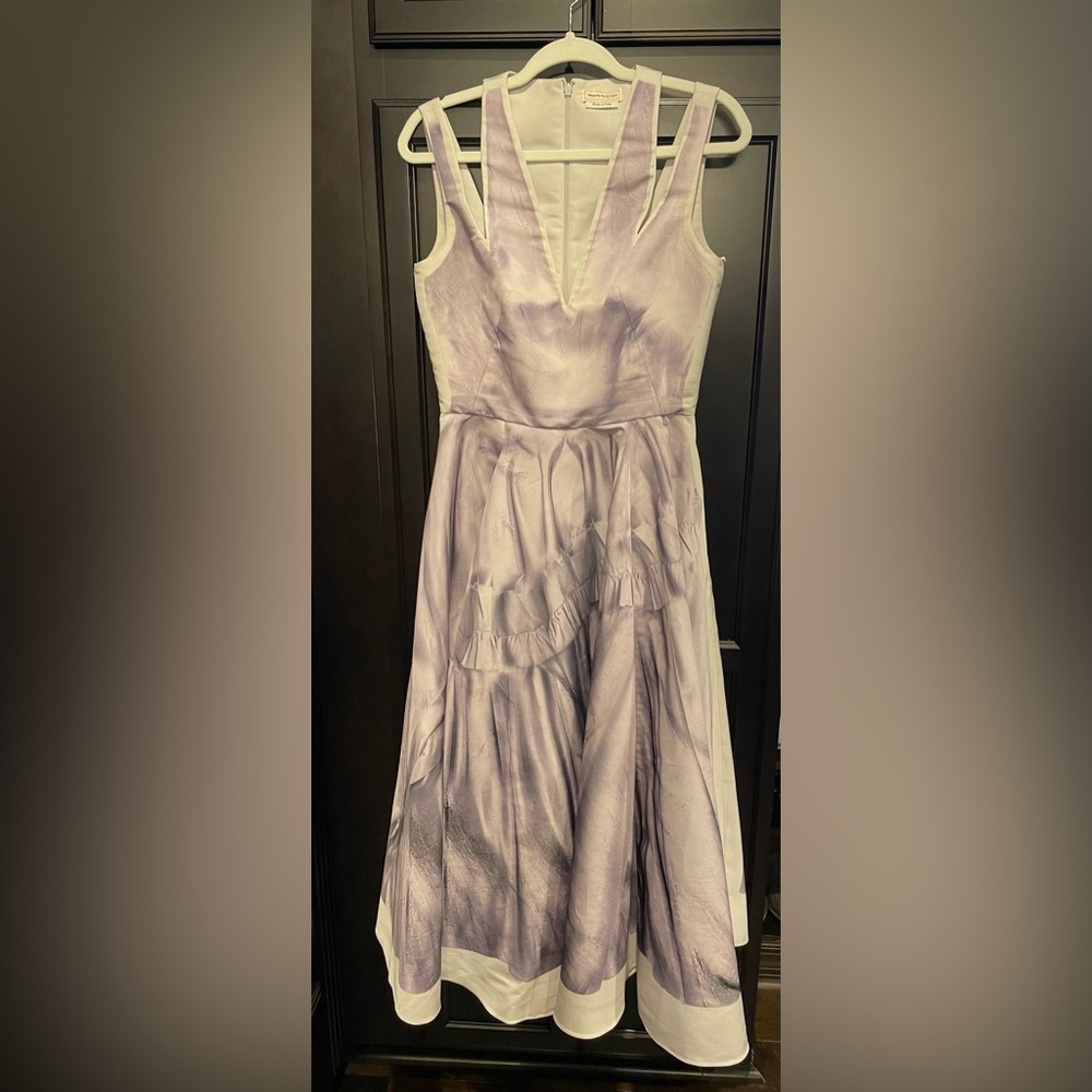 Alexandra, McQueen beautiful midi dress!